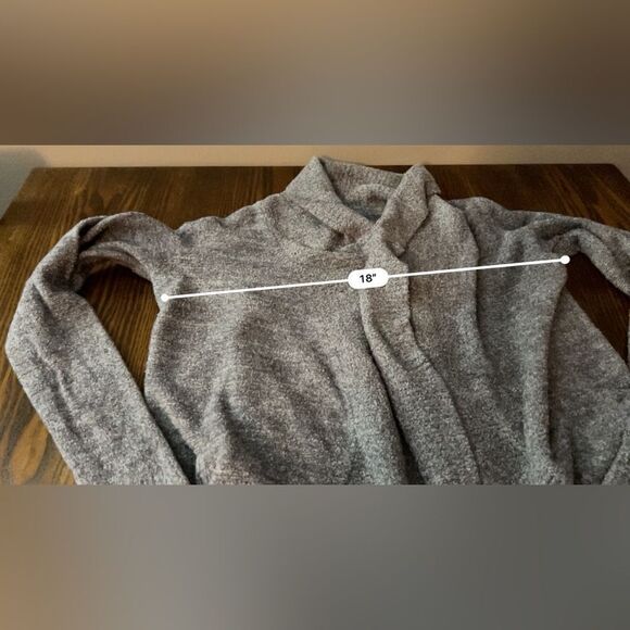 Barefoot Dreams Cozy Chic Lite gray open cardigan sweater women’s XS/S gray - Picture 11 of 16